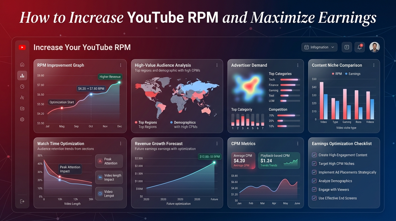 A sleek dark-mode glassmorphic digital dashboard showing a rising RPM gauge and financial analytics.