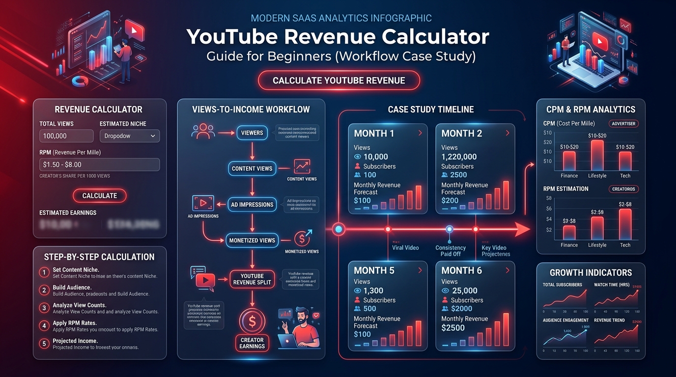 A sleek dark-mode glassmorphic digital dashboard showing a rising RPM gauge and financial analytics projecting future income.